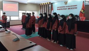 Suasana Ikrar janji BPH PK IMM FH Unhas 2022-2023