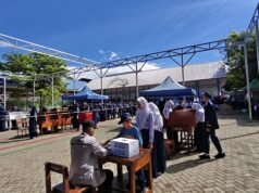 Pemilihan Ketua dan Wakil Ketua OSIS UPT SPF SMP Negeri 9 Makassar Tahun Pelajaran 2025/2026 Berlangsung Lancar