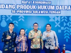Bupati Delis Hadiri Rakor Hukum Sulteng untuk Perkuat Harmonisasi Regulasi