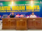 Fajlurrahman Jurdi Uraikan Konsep Darul Ahdi Wa Syahadah Secara Lengkap di acara Baitul Arqam Madya Pemuda Muhammadiyah Sulsel.