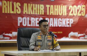 Polres Pangkep Catat Penurunan Kriminalitas 2025, Kejahatan Digital Jadi Tantangan Baru