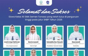 Puluhan Siswa SMA Semen Tonasa Lolos SNBP 2026, Tembus UI hingga Unhas