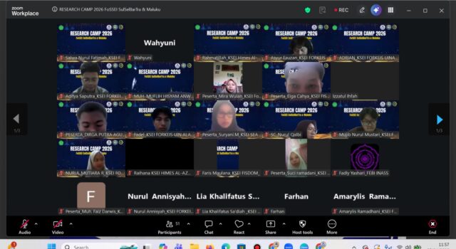FoSSEI Gelar Research Camp 2026, Perkuat Budaya Riset Mahasiswa Ekonomi Syariah