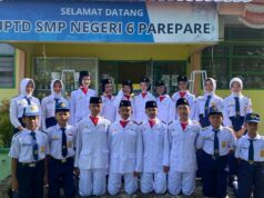 Dibentuk di SMPN 6 Parepare, Nindy Tembus Seleksi Paskibraka Provinsi