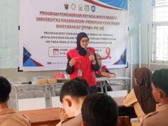 Lewat Program GESIT, Fakultas Keperawatan Unhas Edukasi Remaja Selayar tentang Pencegahan HIV