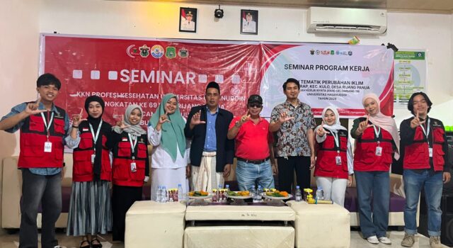 Mahasiswa KKN Tematik Perubahan Iklim Unhas Awali Pengabdian di Sidrap dengan Seminar Program Kerja
