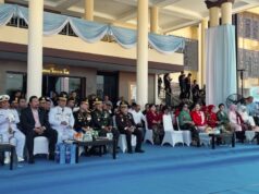 Wakajati Sulut Ferrytass., Dt. Toembidjo Hadiri Puncak Peringatan Hari Bhayangkara Ke-80 di Markas Polda Sulut