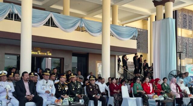 Wakajati Sulut Ferrytass., Dt. Toembidjo Hadiri Puncak Peringatan Hari Bhayangkara Ke-80 di Markas Polda Sulut