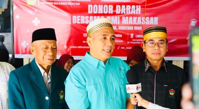 Sambut HUT RI ke-81, LDII Sulsel dan PMI Makassar Gelar Donor Darah