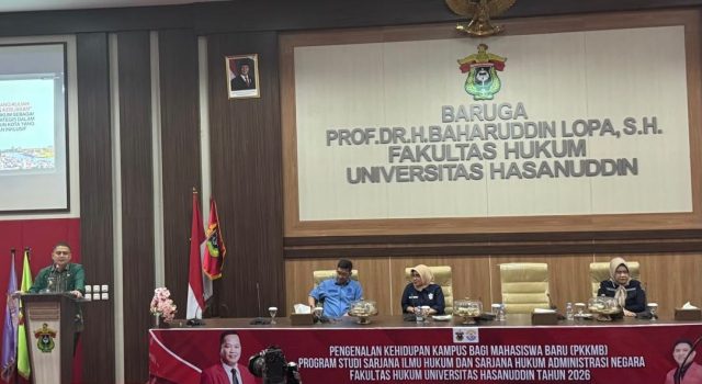 Wali Kota Makassar Munafri Arifuddin Bicara Kepemimpinan di Hadapan Mahasiswa Baru FH Unhas