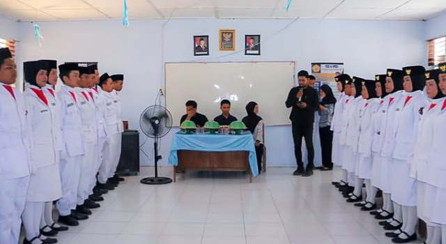 Bukan Sekadar Pengukuhan, Paskibra Unit 109 SMA Negeri 9 Makassar Siap Mengemban Amanah