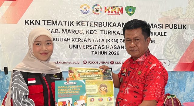 KKN-T Unhas Digitalisasi Pendataan Aset Kelurahan Turikale Berbasis QR Code