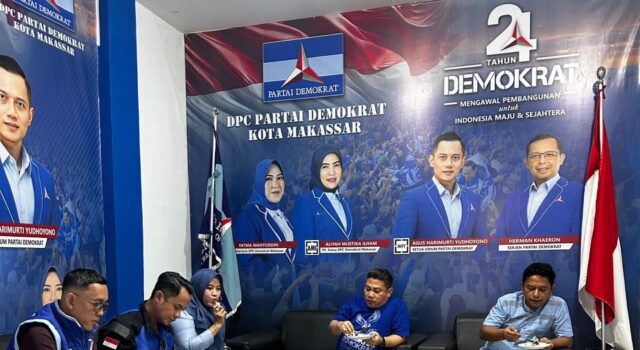 Andi Muzakkir Aqil Tinjau Kantor Demokrat Makassar, Sekretariat Akan Dibuat Lebih Representatif