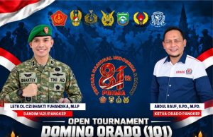 Turnamen Domino Piala Panglima TNI Digelar di Pangkep, Pendaftaran Gratis dan Hadiah Rp10 Juta