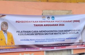Tekan Angka Pengangguran Remaja, Tim Dosen Teknik Otomotif FT UNM Latih Pemuda Desa Salajo Gowa Jadi Mekanik Matic Profesional