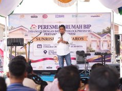 Rumah Bata Interlock Presisi Diresmikan di Maros, Semen Tonasa Dorong Hunian Lebih Cepat dan Efisien