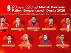 Sembilan Ilmuwan Unhas Masuk Daftar Peneliti Berpengaruh Dunia 2026