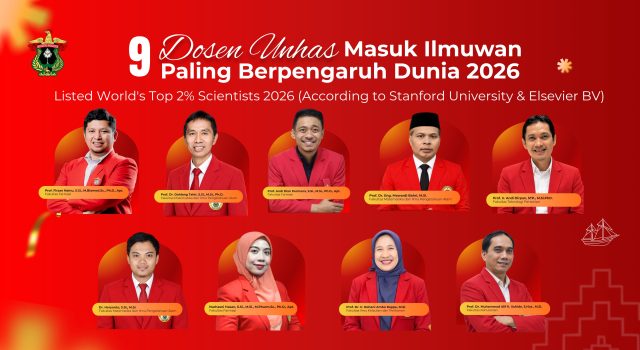 Sembilan Ilmuwan Unhas Masuk Daftar Peneliti Berpengaruh Dunia 2026