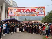 Jalan Santai HUT Ke-13 Morowali Utara, Bupati Delis Ajak Warga Rawat Kebersamaan