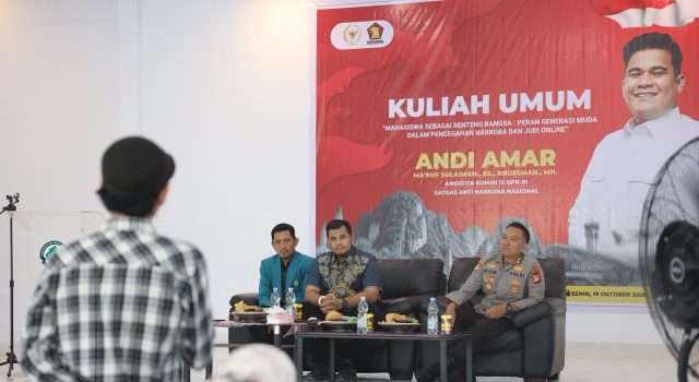 Andi Amar Ma’ruf Sulaiman Ajak Mahasiswa UMMA Jadi Benteng Bangsa Melawan Narkoba dan Judi Online